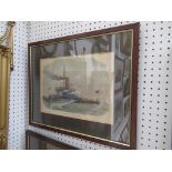 3 x Naval Themed Prints in Frames (33cm x 24cm)