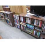3x Bookcases and contents of various themes and subjects including fictional/fantasy, lifestyle, his