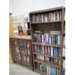 2x Bookcases and contents of various themes and subjects including religion, war, history, geography