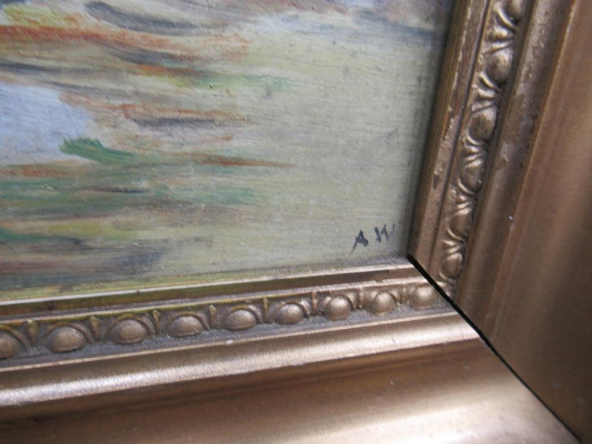 Three Oil on Boards (2x Coastal, 1 x Castle) Signed A.W (largest 22cm x 30cm) - Image 6 of 8