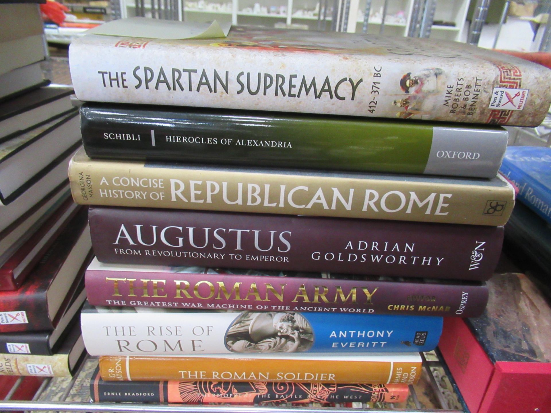 A selection of Roman/ Itaian history themed books including, 'The Sword of Rome', 'Death in Florence - Image 6 of 6