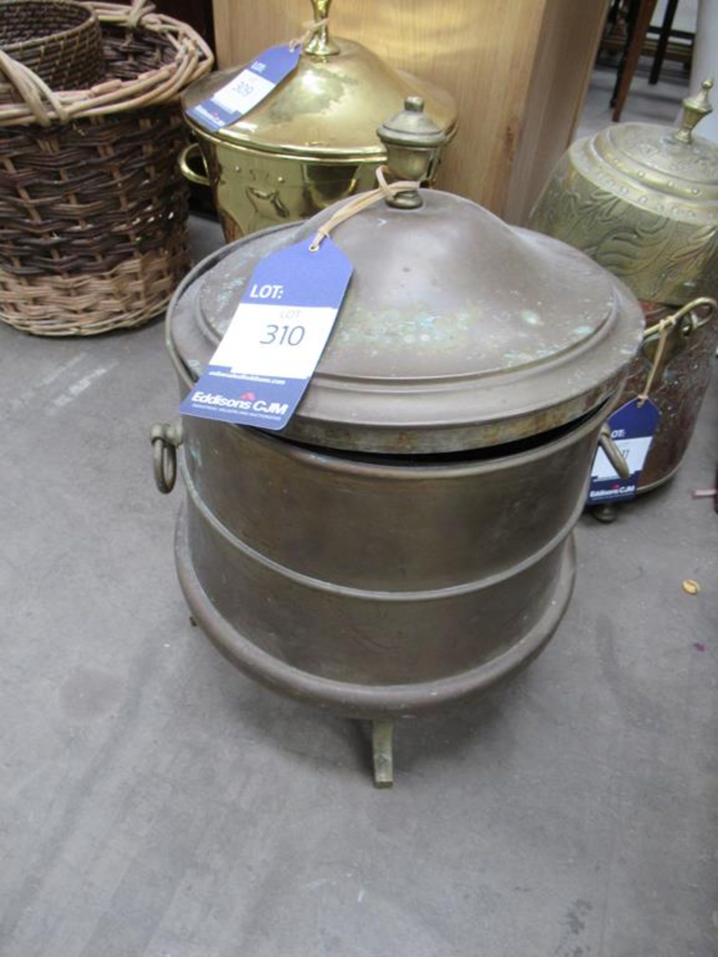 Brass Log/ Coal Bucket