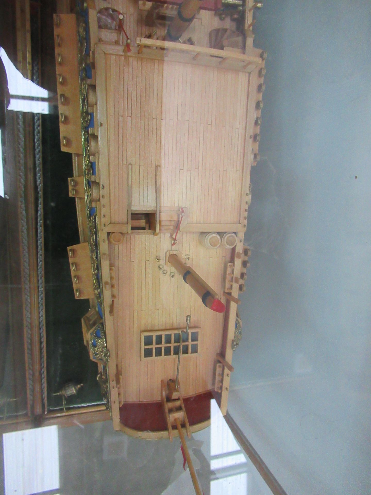 Royal Caroline Model Boat in Glass Cabinet - Image 9 of 11
