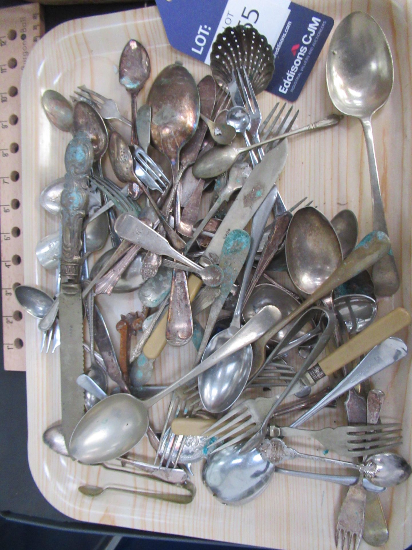 Tray of Plated and Stainless Steel Cutlery - Image 2 of 2