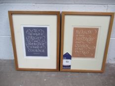 Two Leo Wyatt Prints (16cm x 21cm)