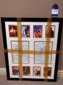 Signed and Framed Take That Montage with Music Not