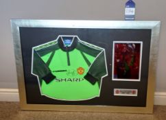 Signed and Framed Peter Schmeichel Manchester Unit