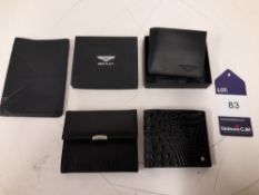 4 x Assorted wallets to include Bentley leather wa