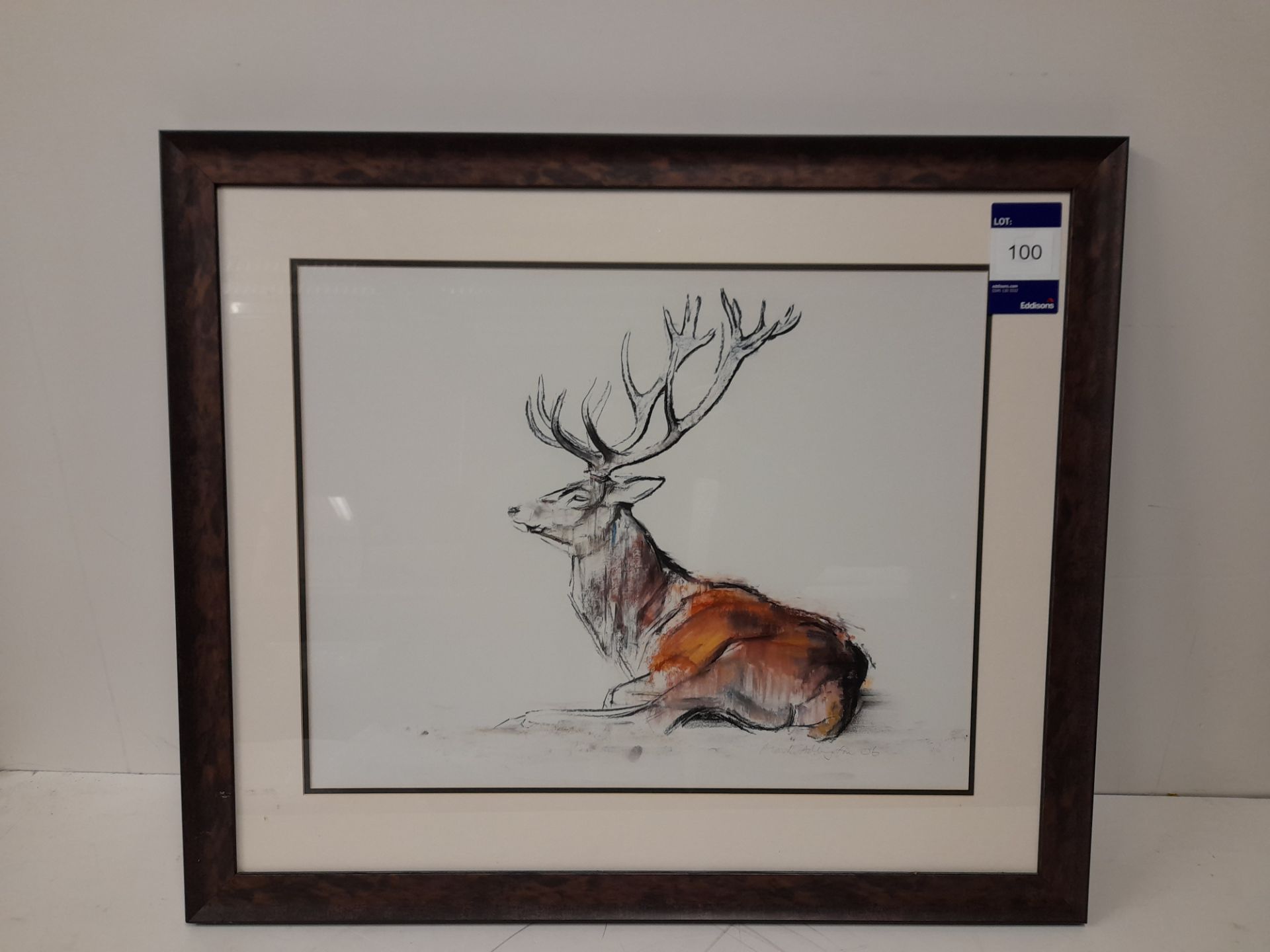 Framed and Glazed Stag Print