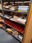 Contents of bay to include abrasive paper, pads & stones etc. Location E2 (Shelving not included) (