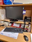 Thinkcentre M73 Small Formfactor PC (no hard drive) with Hanns-G screen, keyboard and mouse