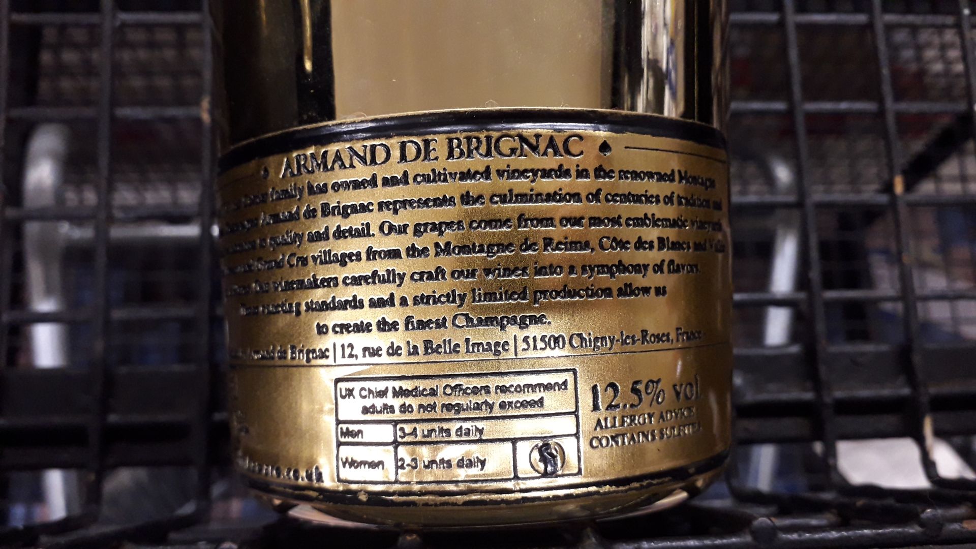 Armand De Brignac Ace of Spades Champagne Brut Gol - Image 4 of 5