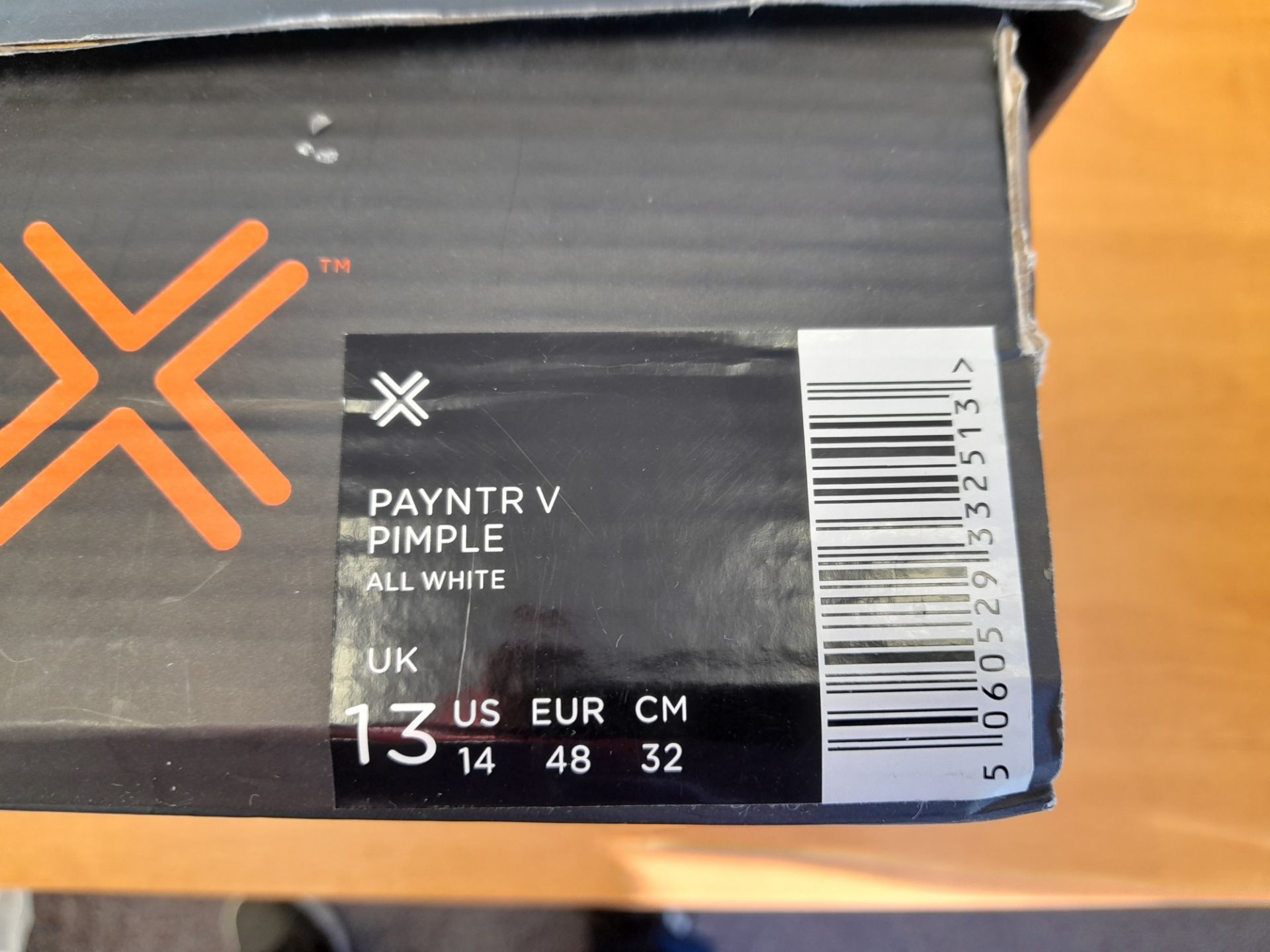 Payntr V Pimple All White Cricket Shoe Size 13 UK - Image 2 of 4