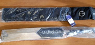 Addidas XT Grey 4.0 Cricket Bat Size SH with Toe Protector and Bag Cover Rrp. £196.99