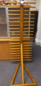 Pine Effect Floor Mounted Shop Display Stand