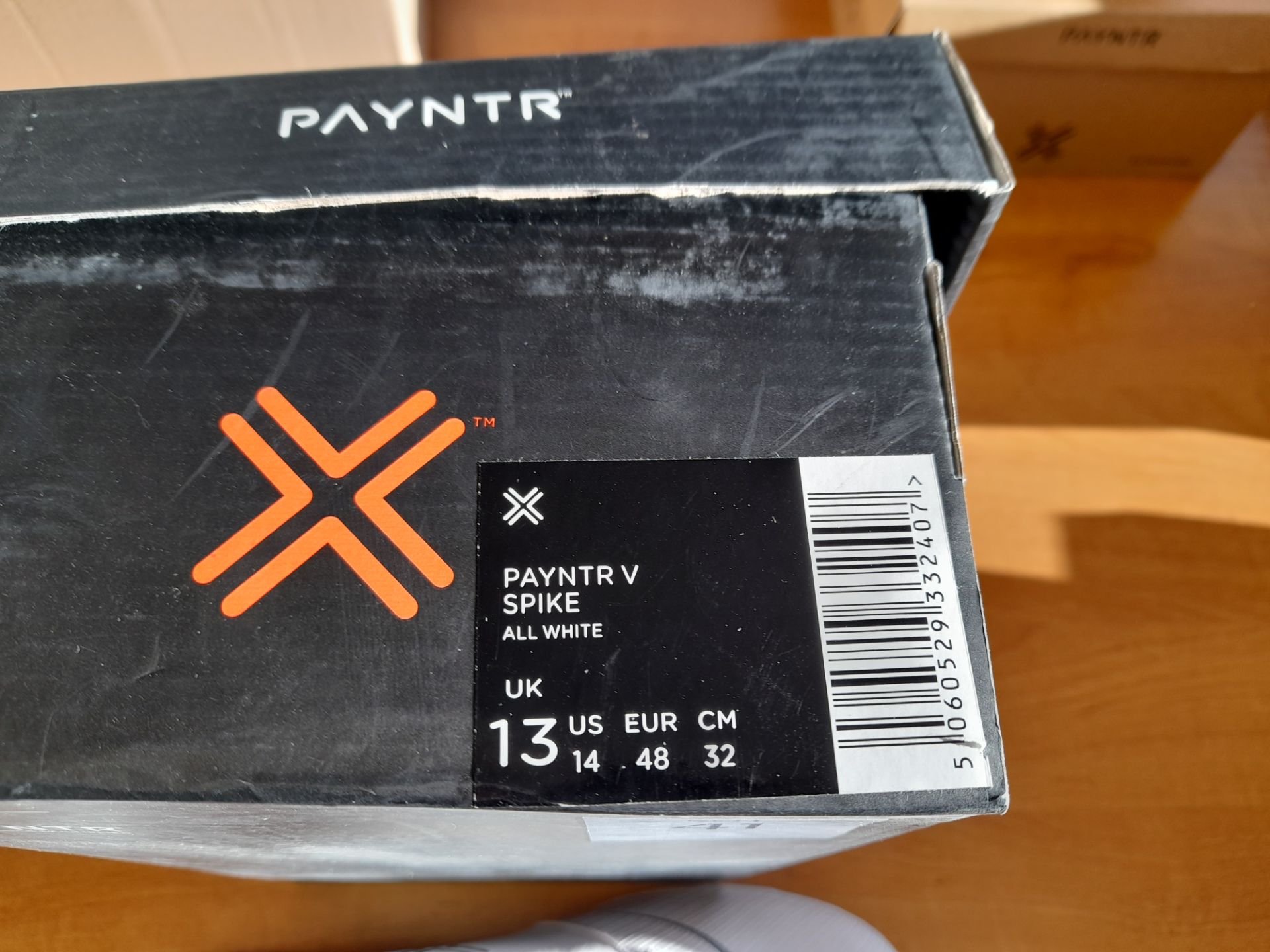 Payntr V Pimple All White Cricket Shoe Size 13 UK - Image 2 of 4