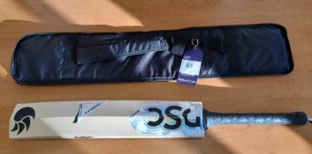 DSC Pearla X3 Cricket Bat Size SH with Toe Protector with DSC Fearless Bat Cover Rrp. £119.99