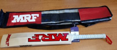 MRF Genius Chase Master VK18 Cricket Bat Size 4 with Toe Protector and MRF Bat Cover