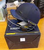 Masuri Vision Series Helmet with Titanium Grill, Size Standard, Boxed Rrp. £169.99