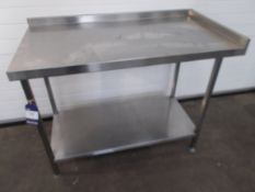 Stainless Steel Two Tier Bench (1200 x 650mm)