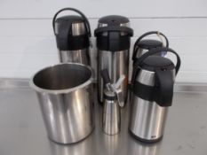 4 x Various thermal Coffee Flasks & 1 x 151 Nitros Dispenser