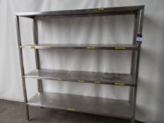 Stainless Steel 4 Tier Shelving Unit