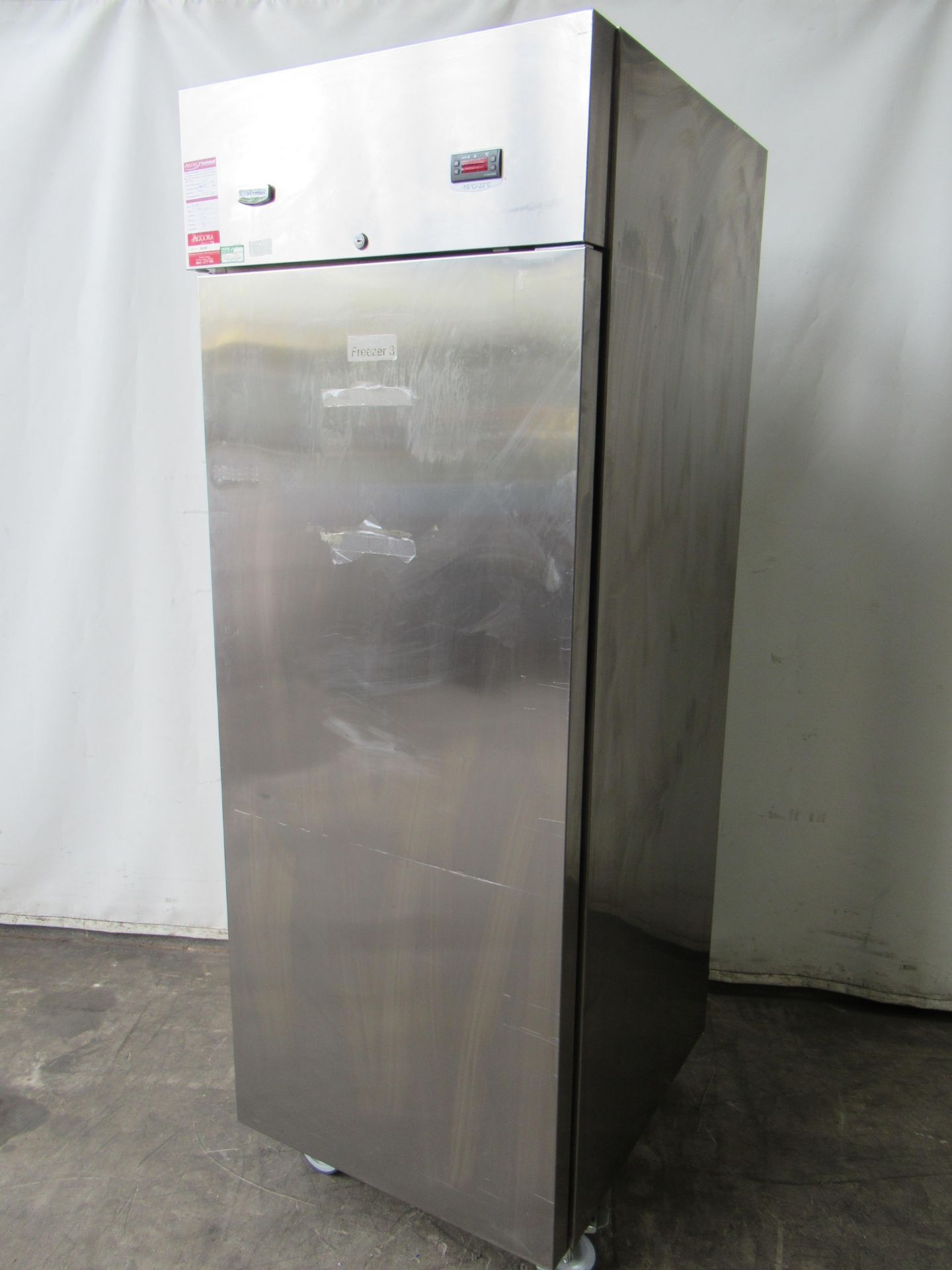 Electrolux Stainless Steel Single Door Commercial Freezer. YOM:2009, Model: RS06F41FS, Capacity 600