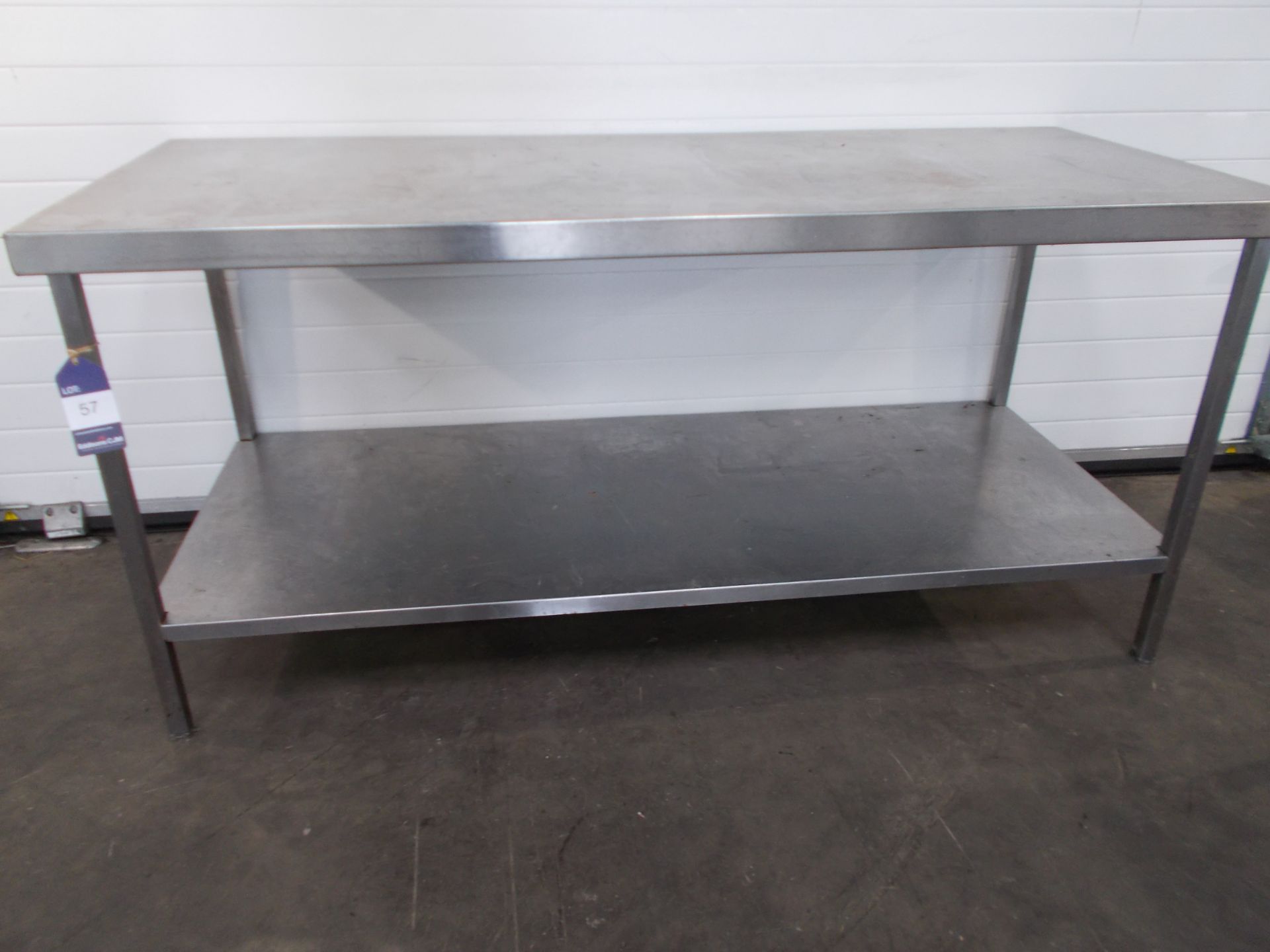 Stainlees Steel Two Tier Bench (1800 x750mm)