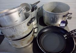Assortment of Cooking Pans, Pots & Hotplates