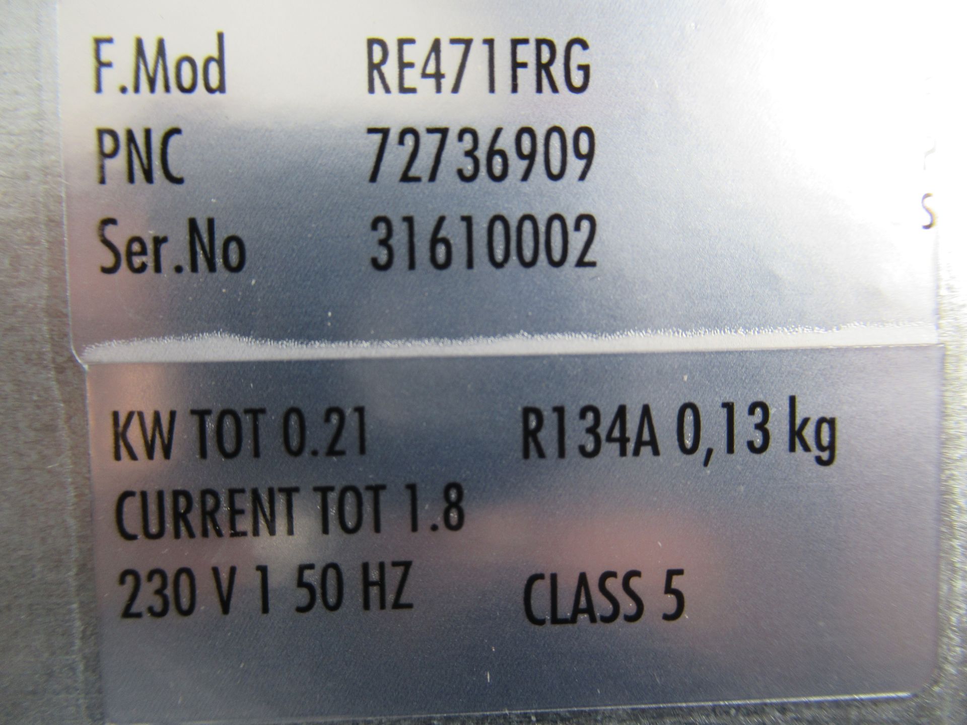 Electrolux Stainless Steel single Door Commercial Fridge, YOM:2013 Model RE471FRG - Image 4 of 5