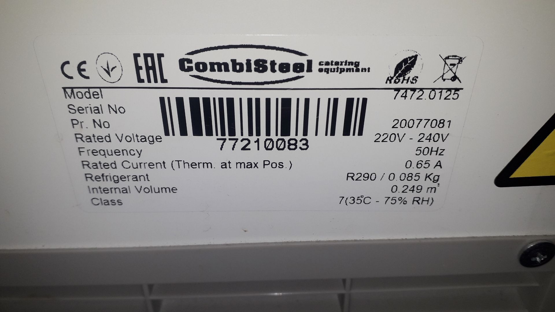 Combisteel 7472.0125 Ice Cream Display Freezer Ser - Image 6 of 6