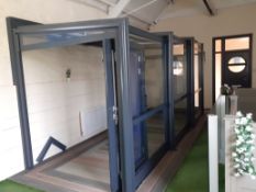 Aluminium Triple Section Sliding Conservatory - Purchaser to dismantle location Stone Building,