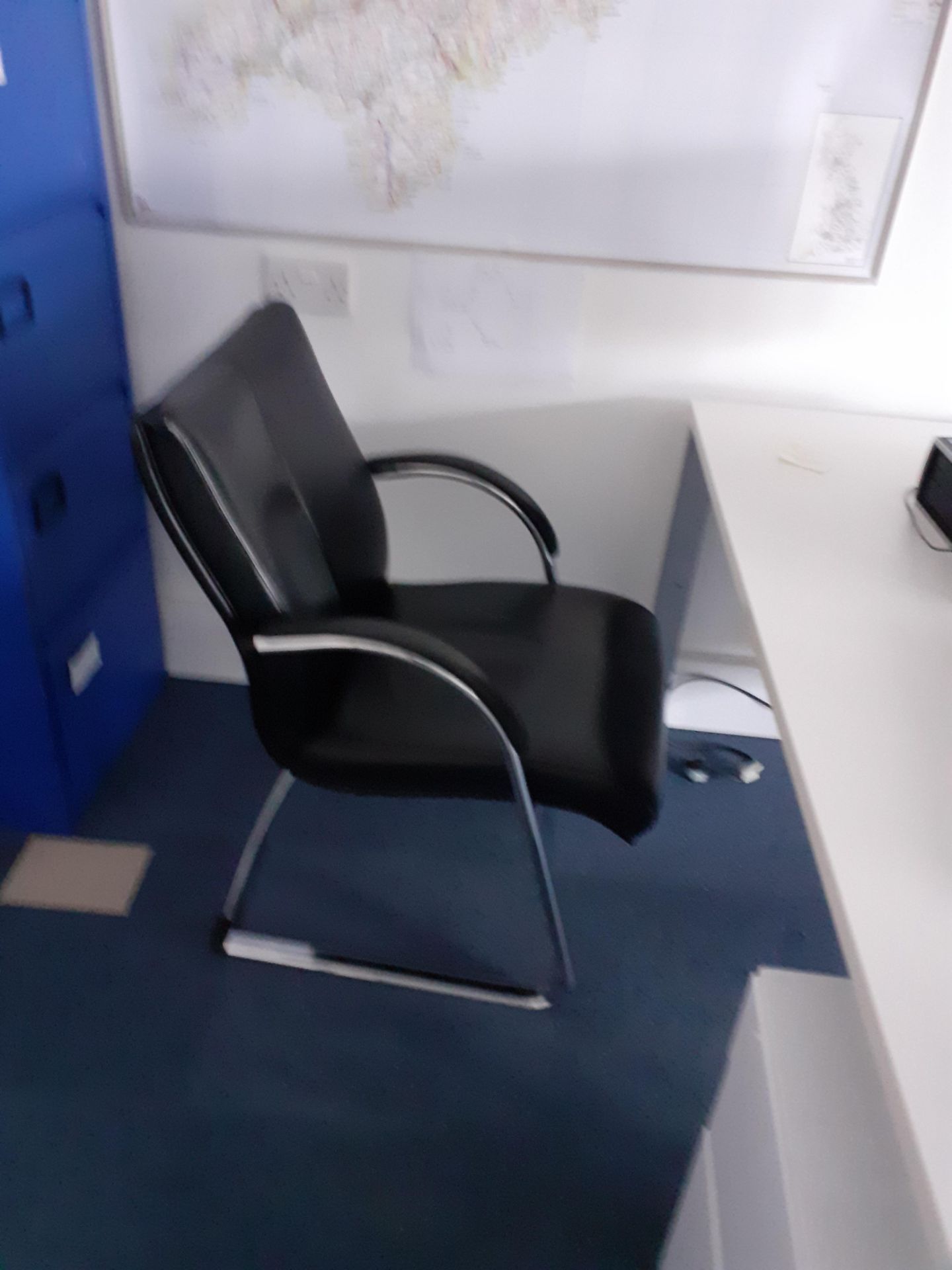 4 Black Vinyl Cantilever Chairs - On View at 27C Pennygillam Industrial Estate, Pennygillam Way, - Image 2 of 2