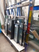 Steel A-Frame Glass Rack (contents excluded) location Stone Building, Newport Industrial Estate,
