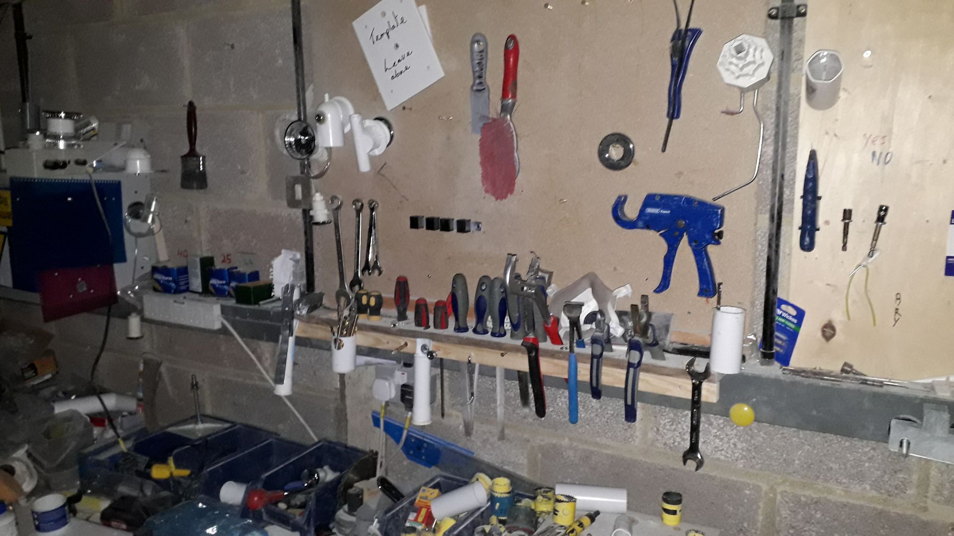 Quantity of Various Hand Tools to Wall - Image 2 of 8