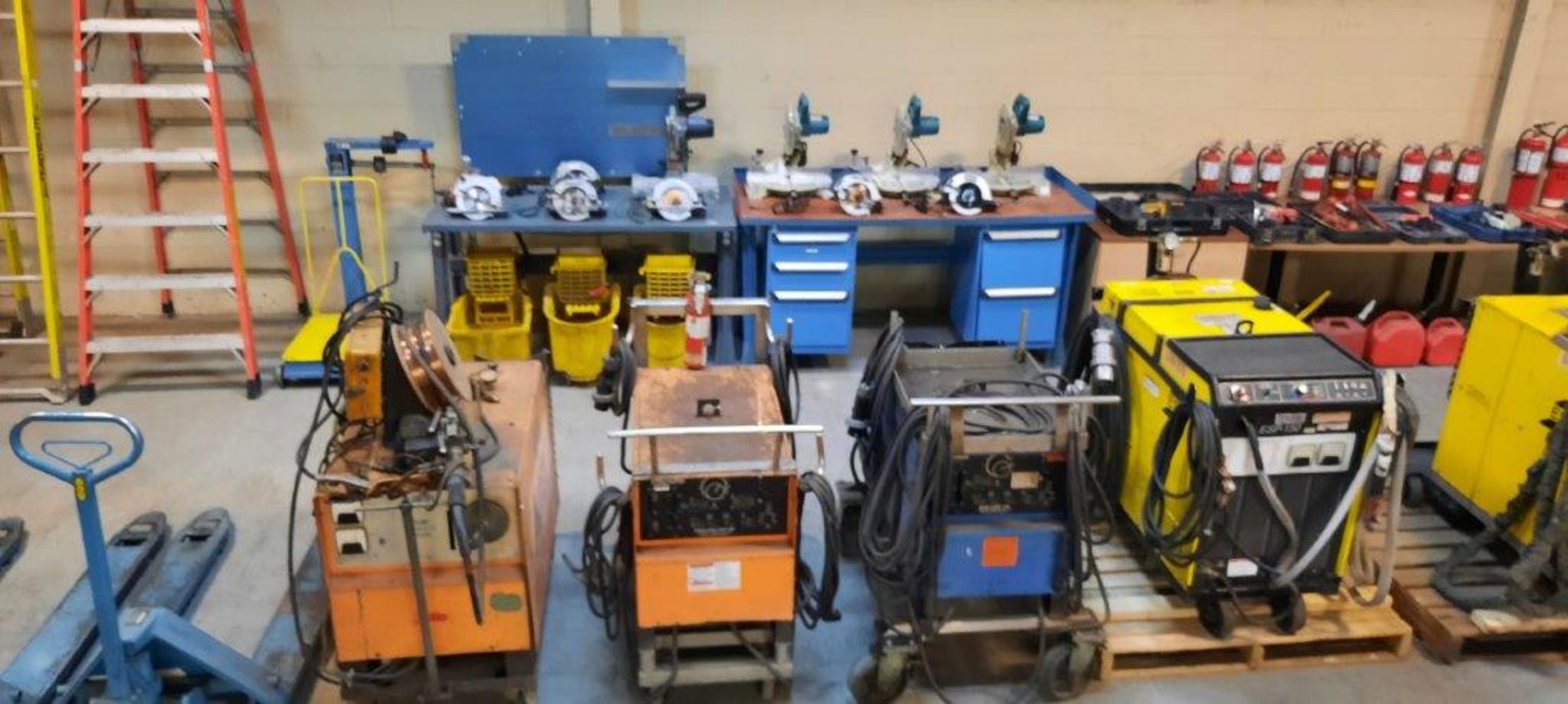 ESAB Plasma Cutters, Welders, Chargers, YALE Lift Truck, Power/Cordless & Air Tools, Hand Tools, Ladders, Jiggers, Supplies -over 450 lots!