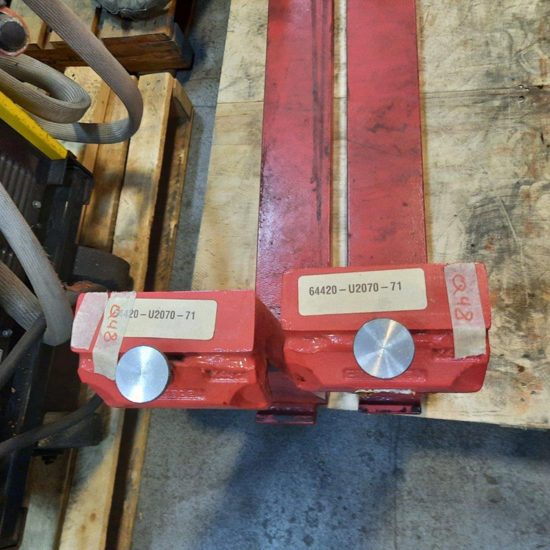 LOT: (2 pcs) Forklift Forks, Class 2, 16" x 42" x 5" - Image 2 of 2