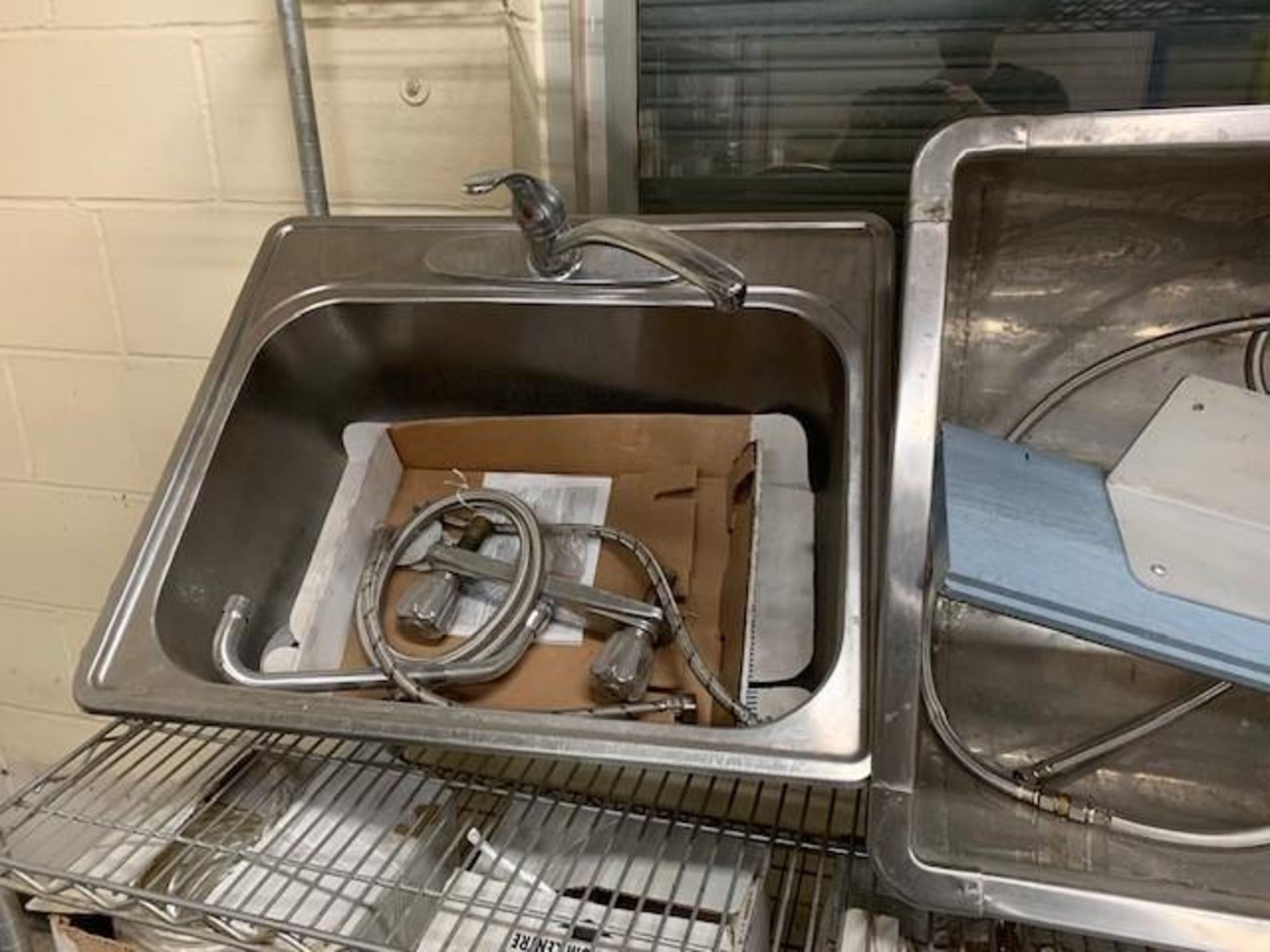 LOT: (2) S/S Sinks & (3) Sets of Faucets - Image 2 of 2