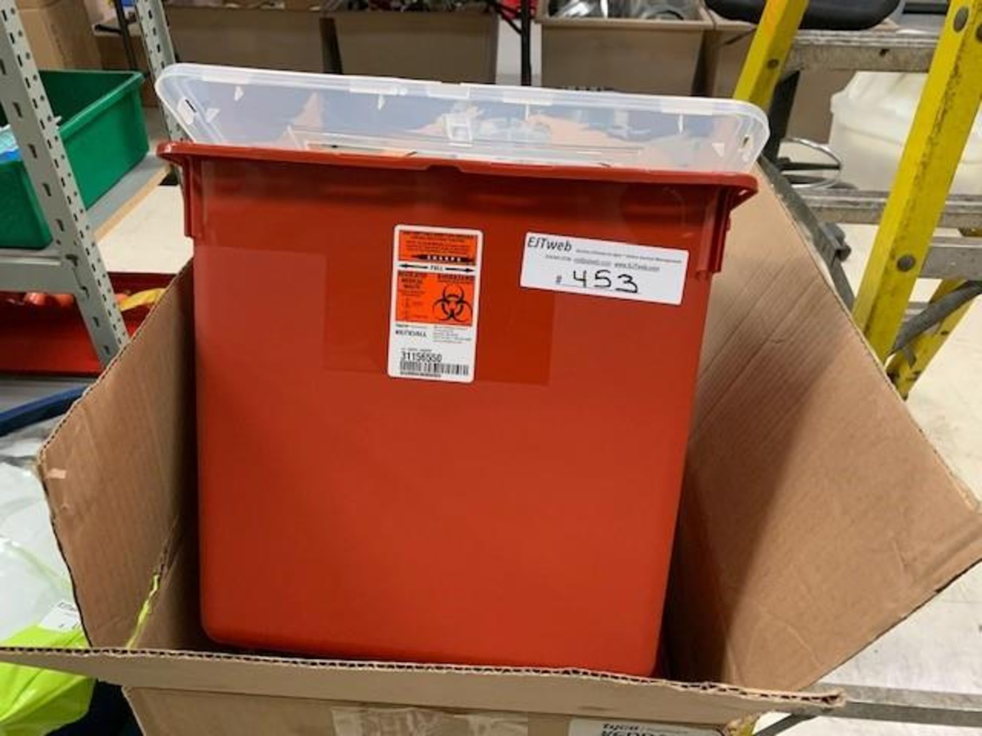 LOT: (10) Medical Waste Bins (New in Box!)