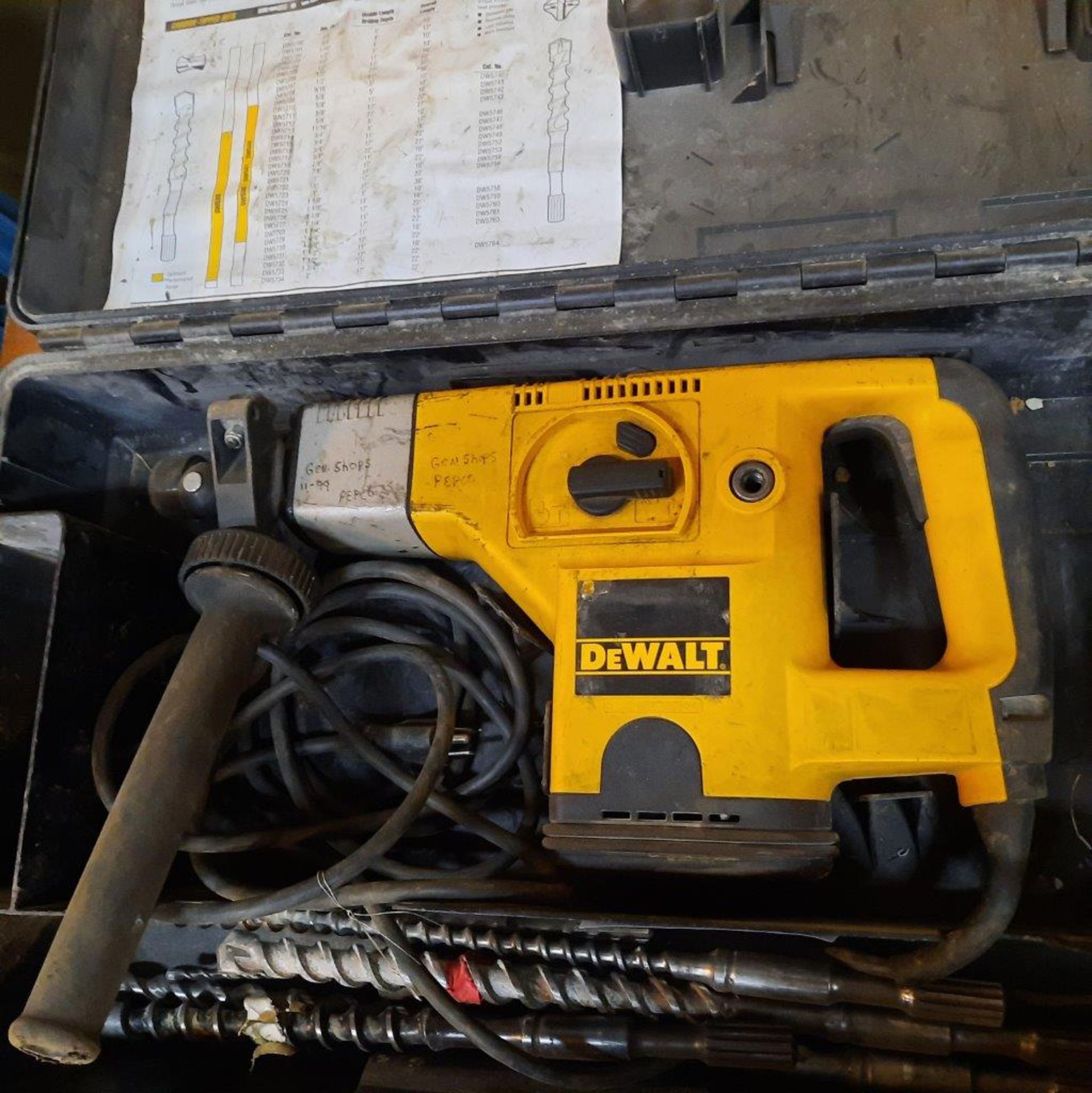 DEWALT HD Electric Hammer Drill, mod: DW5, c/w Case & Bits - Image 2 of 4