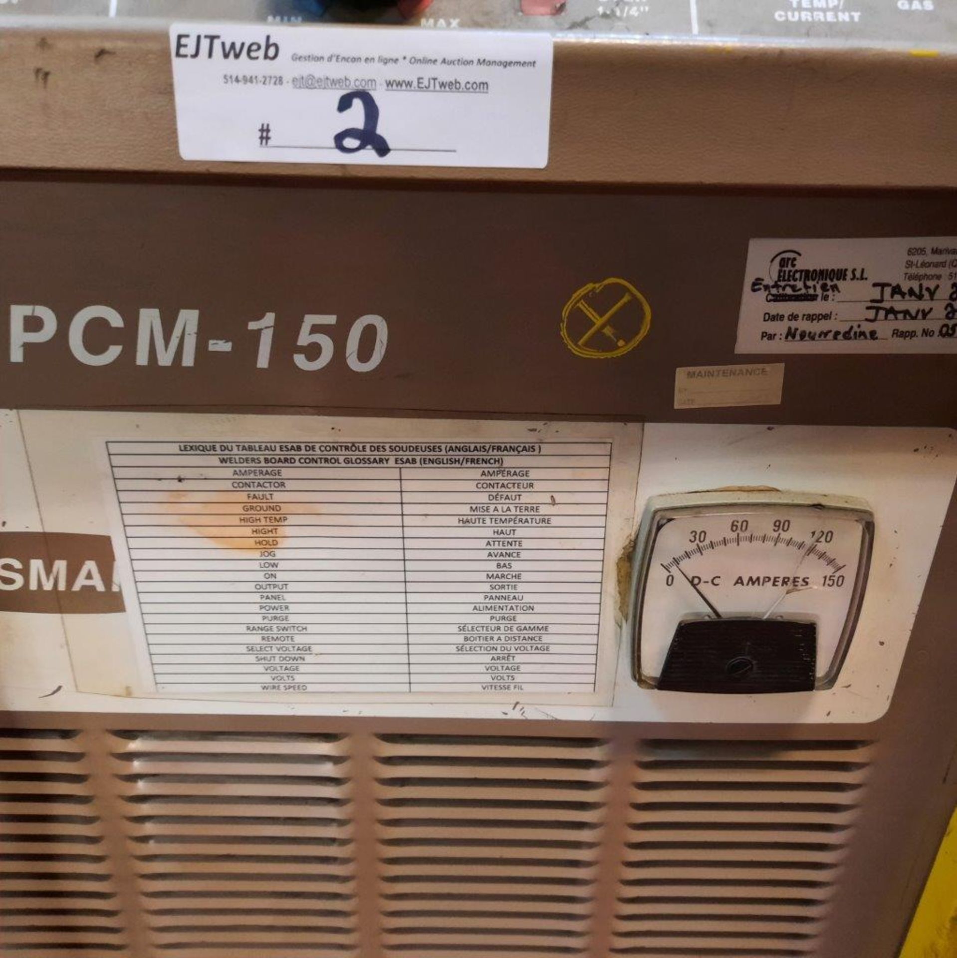 ESAB Plasma Cutting Machine, mod: PMC-150 (specs. via photo) - Image 6 of 11