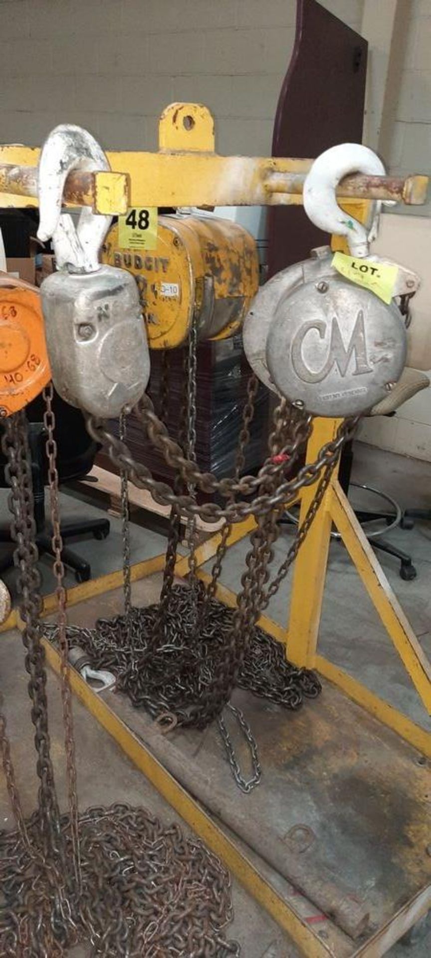 CYCLONE 3-ton Chain Hoist - INSPECTED - Image 2 of 2