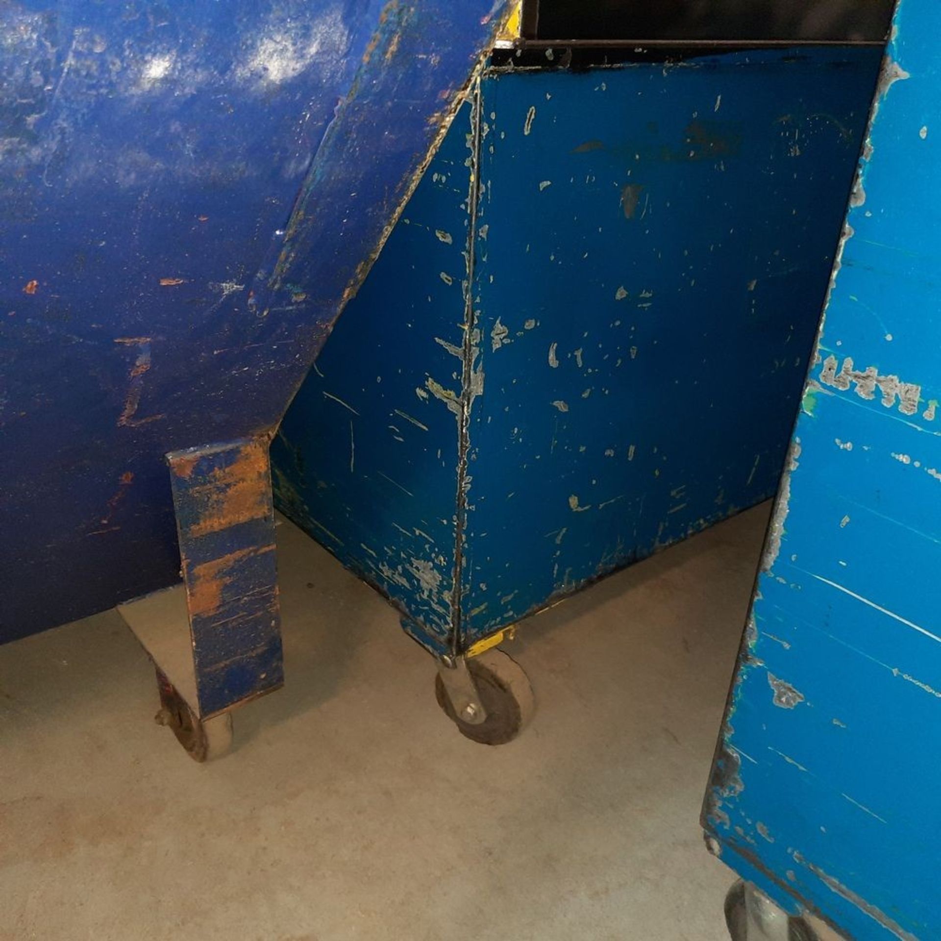 Metal Tote Cart on Wheels, 48'' x 48'' x 51''H - Image 2 of 2