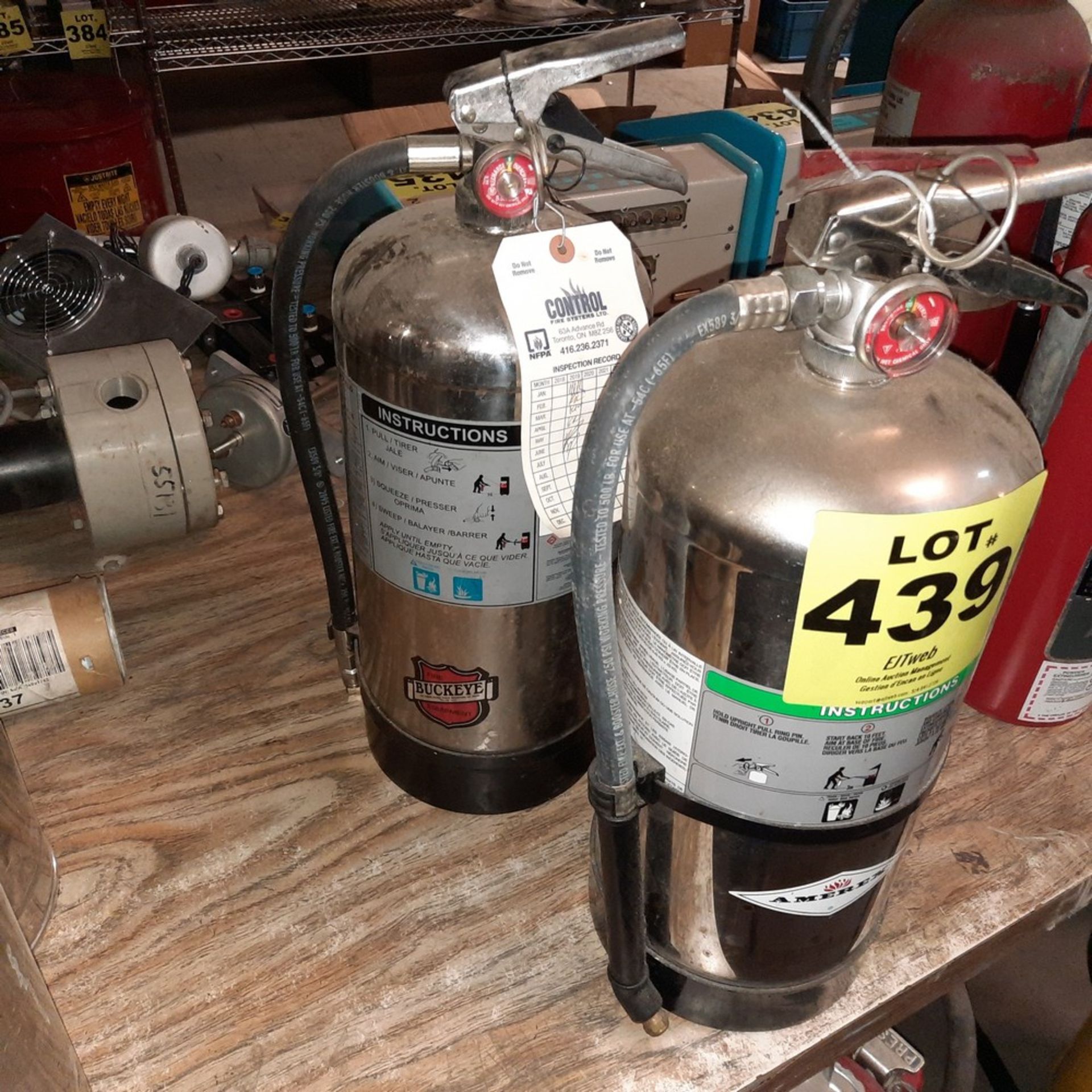 LOT: (2) AMEREX Fire Extinguishers