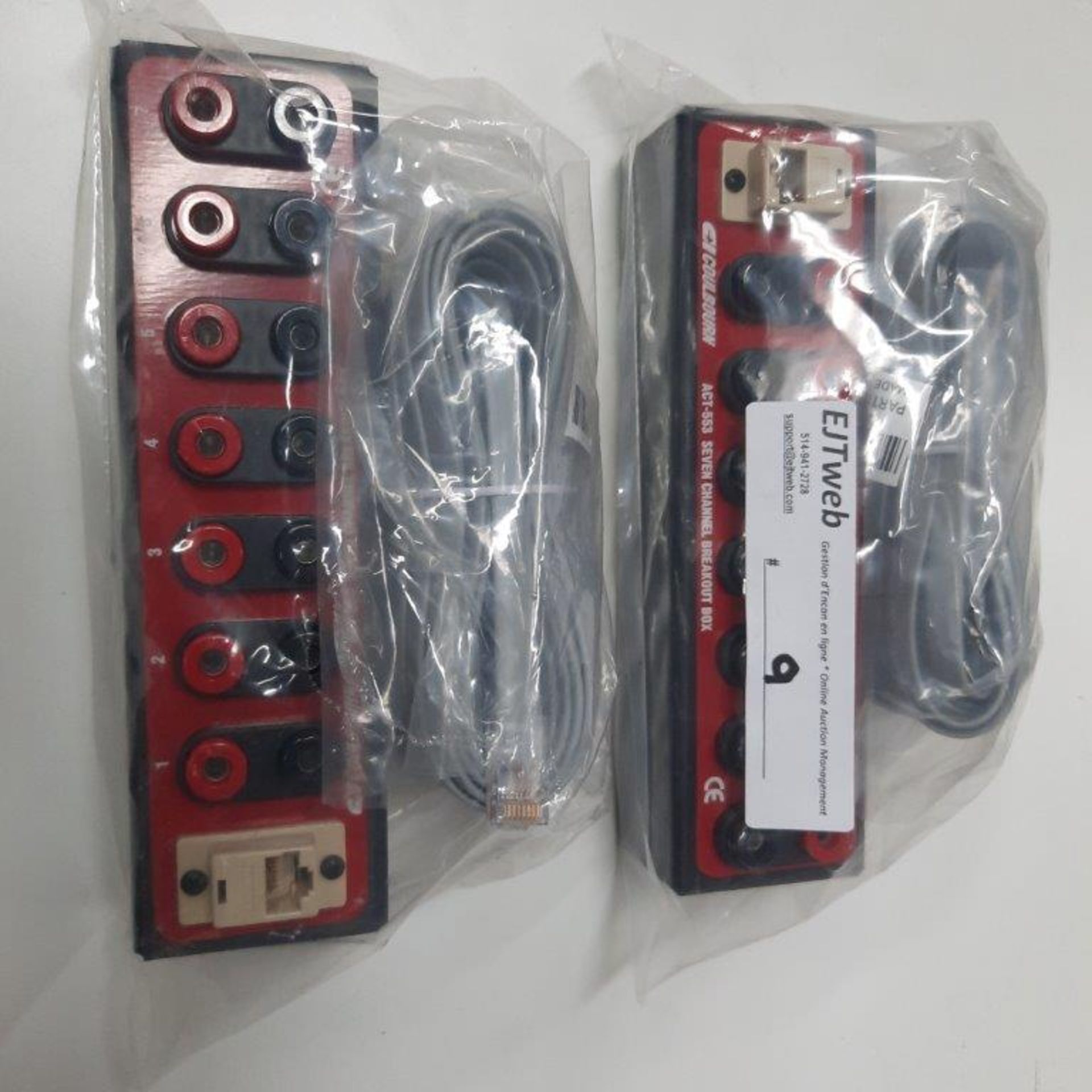 LOT: (2) Coulbourn 7-Channel Breakout box, mod: ACT-533