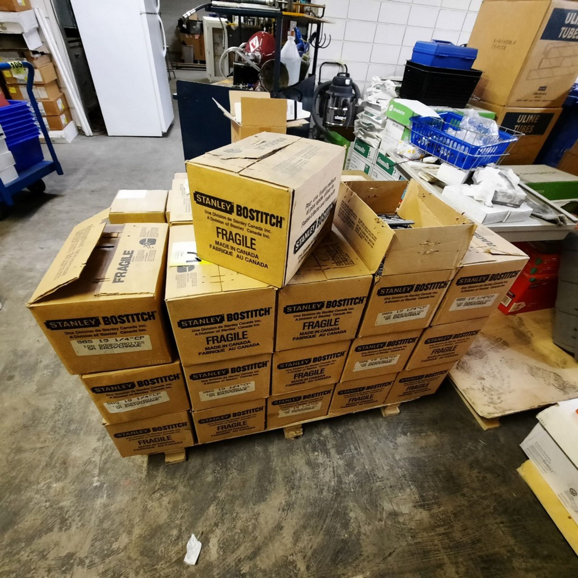Cases of BOSTICH Standard Staples (100 boxes of 500 per Case)