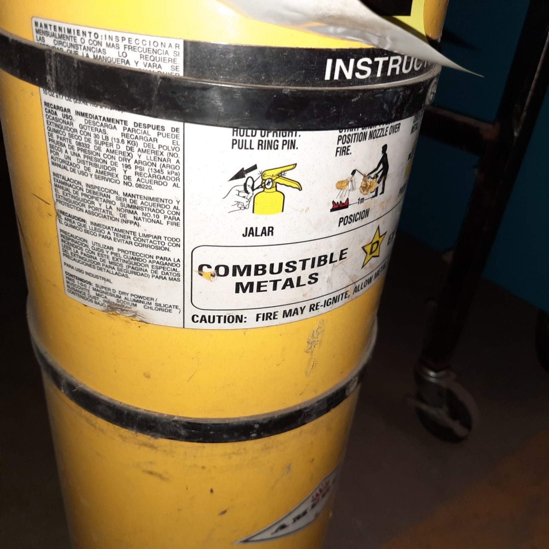 Yellow Fire Extinguisher - Image 2 of 2