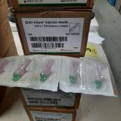 Boxes of BD ECLIPSE Injection Needles, 21G x 1TW (5 per box)