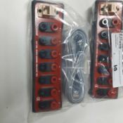 LOT: (2) Coulbourn 7-Channel Breakout box, mod: ACT-533