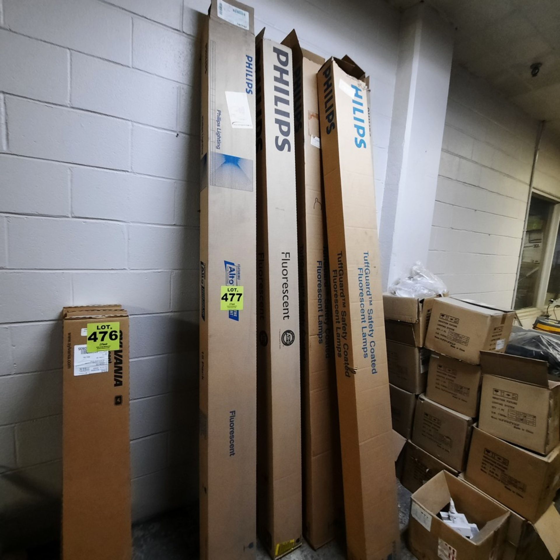 LOT: (5) Boxes of Asst. Fluorescent Tubes (Some Cases are Incomplete)
